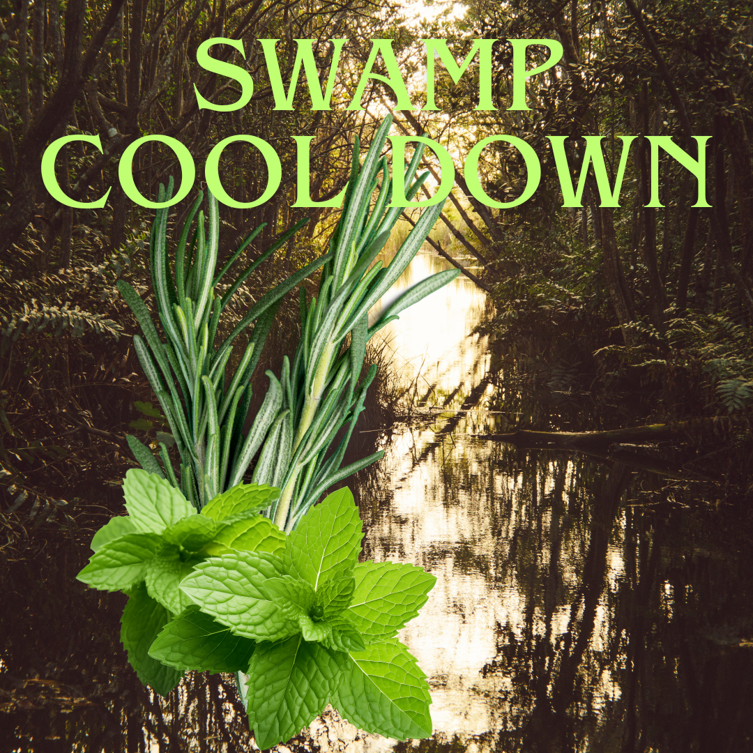 Swamp Cool Down – Herbal Mint Body Oil for Heat Relief